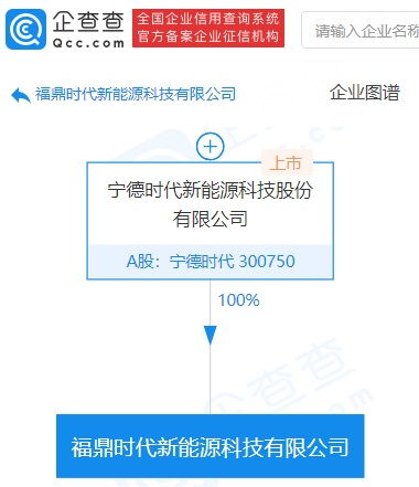宁德时代再成立新能源科技公司，经营范围涵盖电池制造与新兴能源技术研发